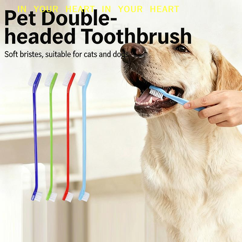 Pet X Supplies & Tack Grooming - 【X】Cat Dog Toothbrush with Long Handle
