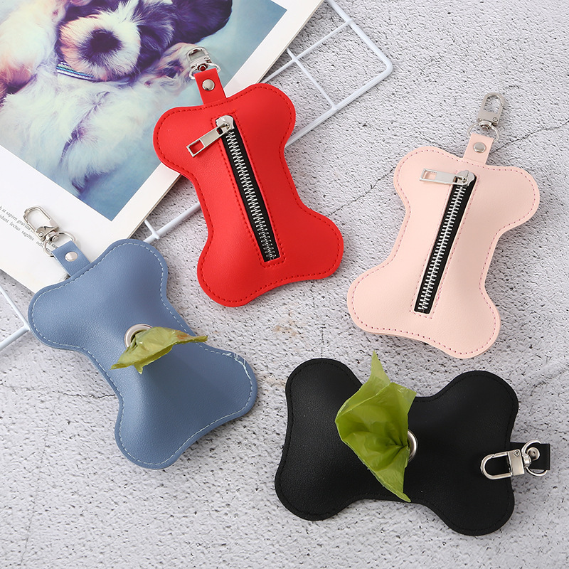 PU Portable Dog Poop Bag Holde - مراجعة Poop Bag Dispenser وسعره