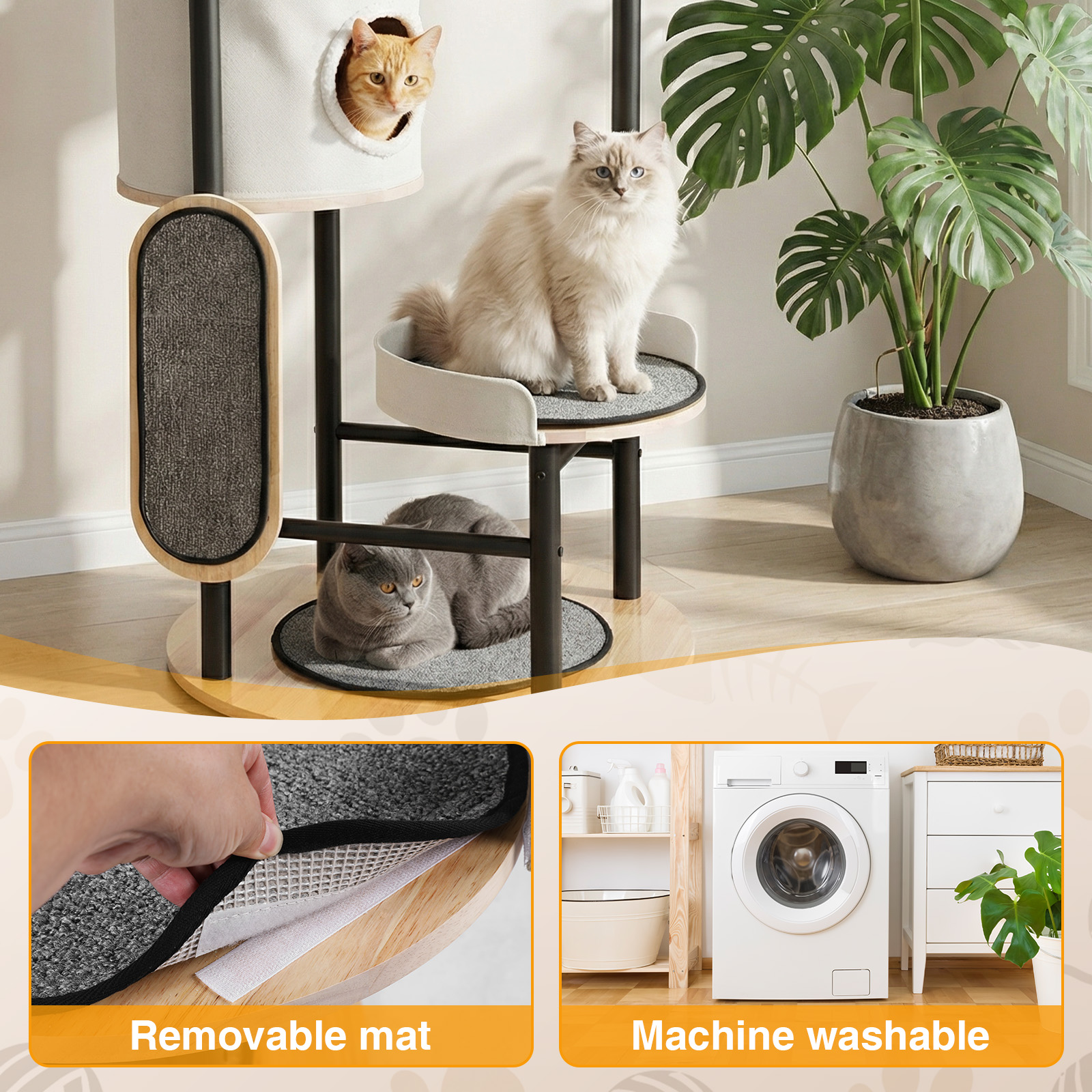 66-Inch Cat Tree with Scratchi - مراجعة Pet X Supplies & Tack Grooming وسعره