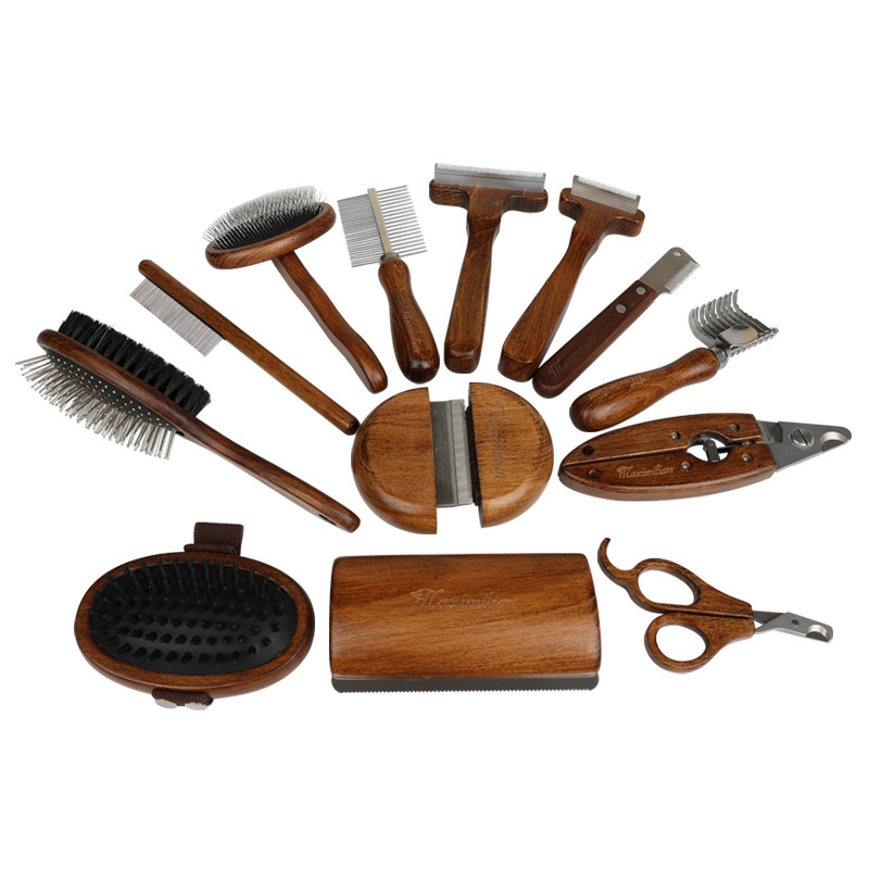 Pet Dog Comb Antique Solid Woo - مراجعة Pet X Supplies & Tack Grooming وسعره