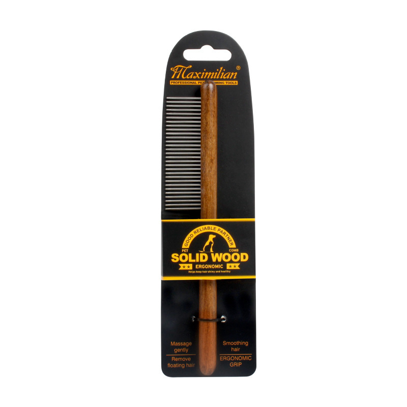 Pet Dog Comb Antique Solid Woo - مراجعة Pet X Supplies & Tack Grooming وسعره