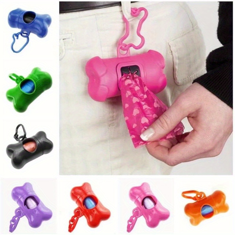 Colorful Bone-Shaped Dog Poop  - مراجعة Poop Bag Dispenser وسعره