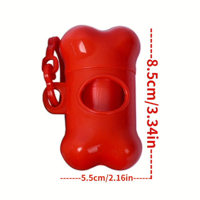 Colorful Bone-Shaped Dog Poop  - مراجعة Poop Bag Dispenser وسعره