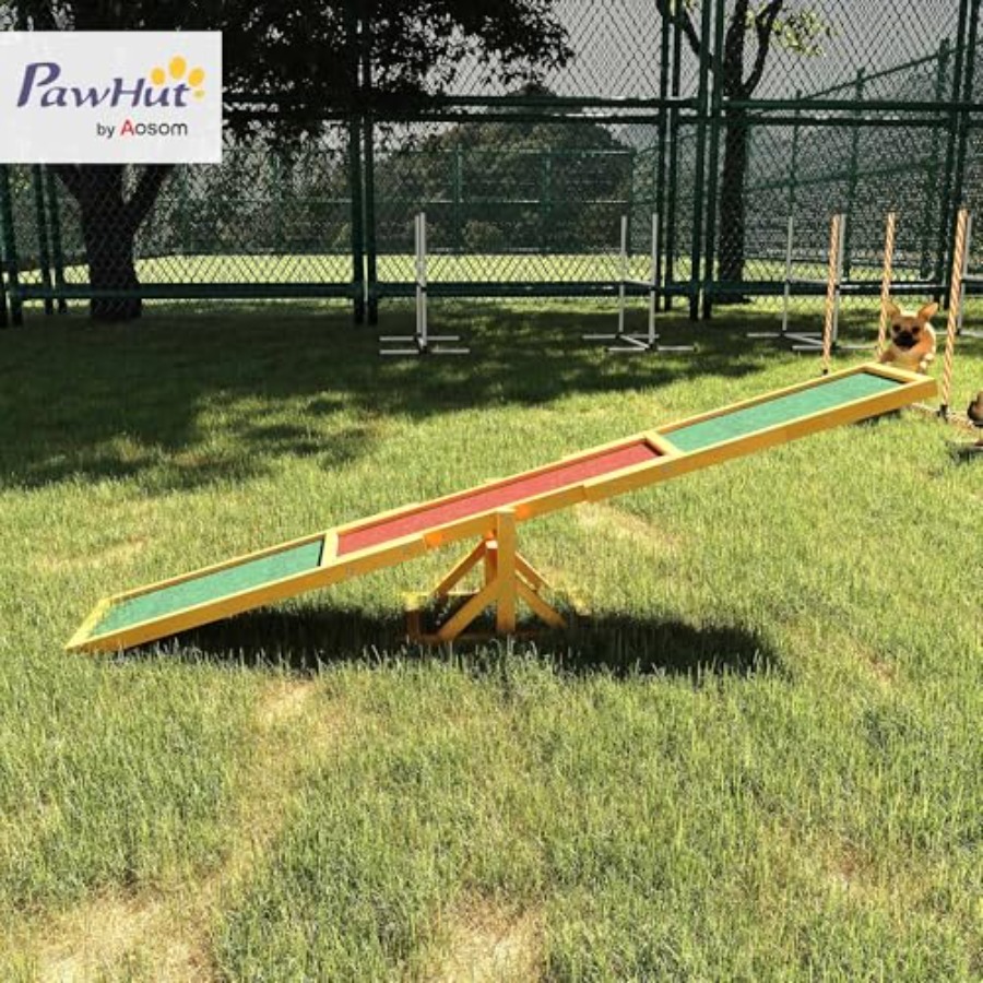 Wooden Dog Agility Seesaw for  - مراجعة Pet X Supplies & Tack Grooming وسعره