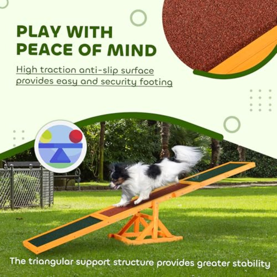 Wooden Dog Agility Seesaw for  - مراجعة Pet X Supplies & Tack Grooming وسعره
