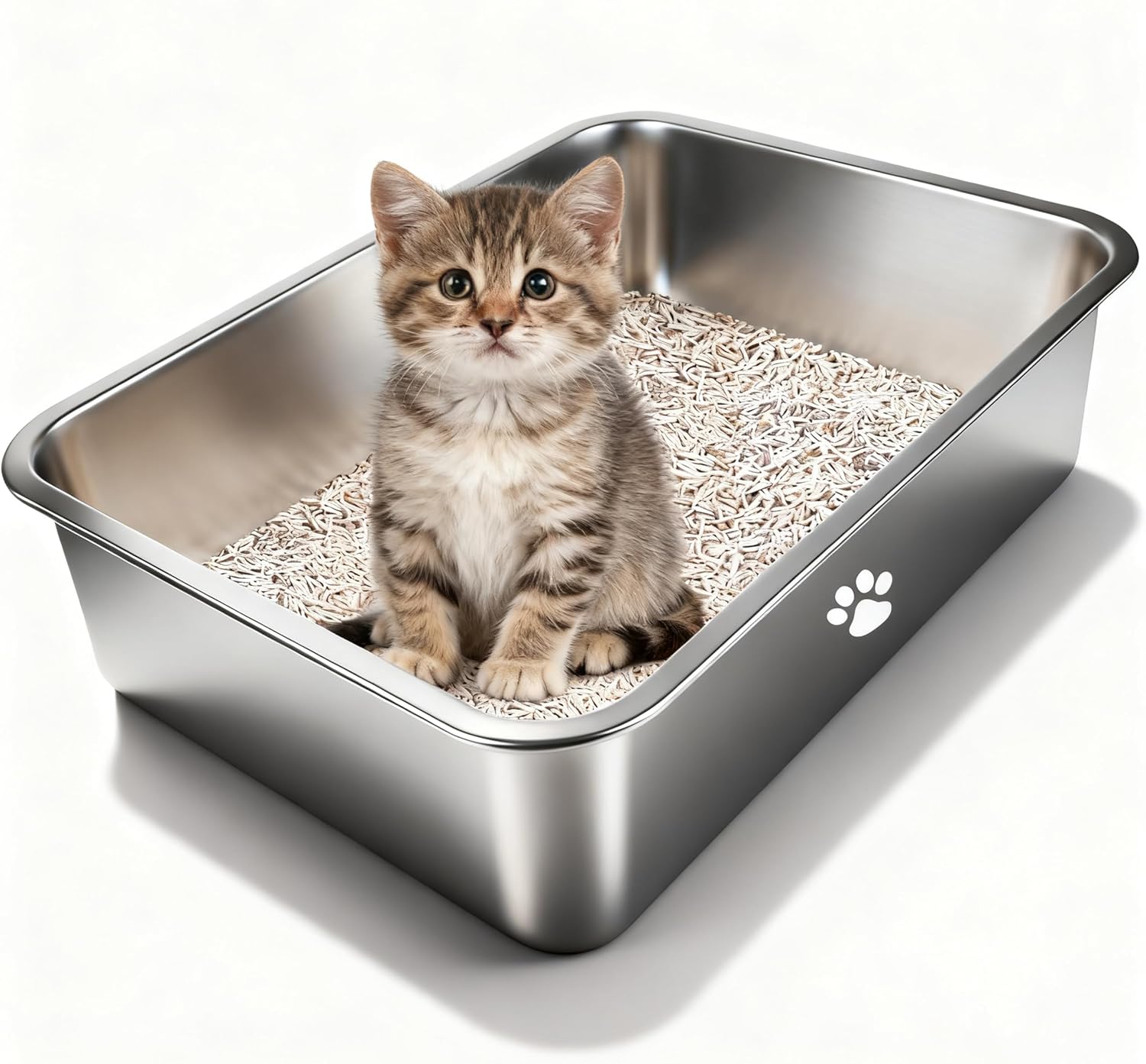 Stainless Steel Cat Litter Box - مراجعة Pet X Supplies & Tack Grooming وسعره